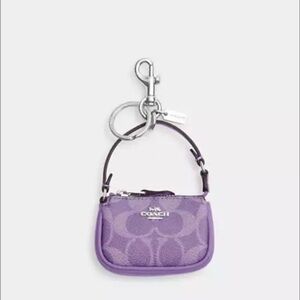 Coach Purple Mini Bag Charm
